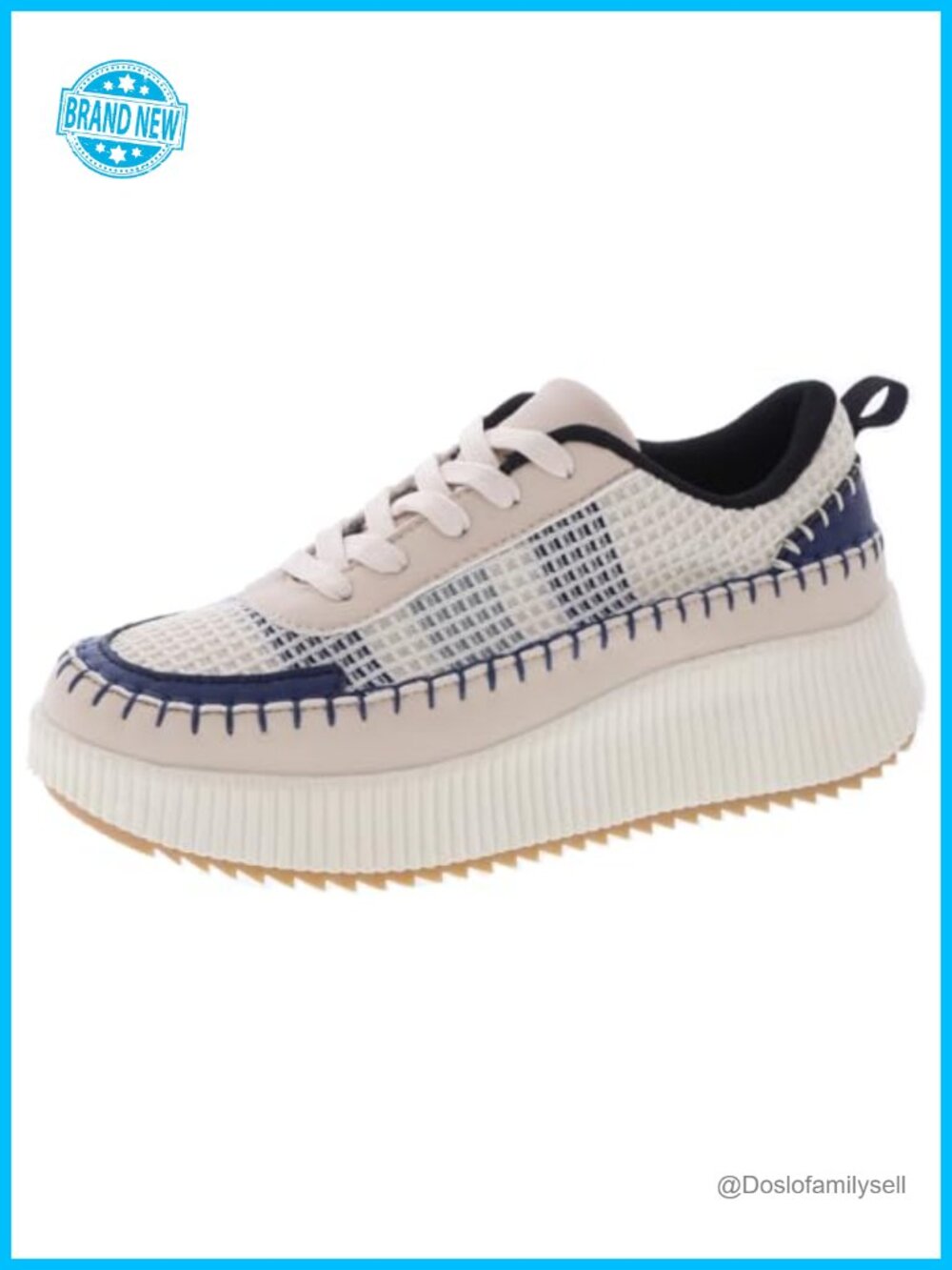 Lace Up Platform Woven Crochet Sneakers Chunky Walking Shoes